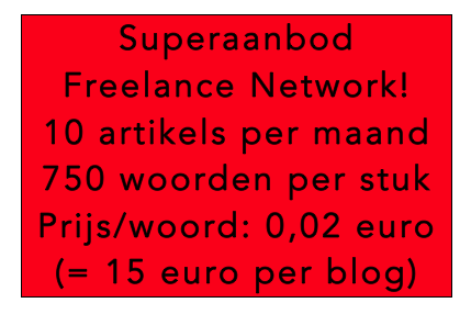 Freelance Network, marktplaats voor onmenselijk lage prijzen