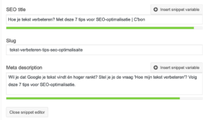 Tips SEO-optimalisatie, vergeet je SEO-titel niet